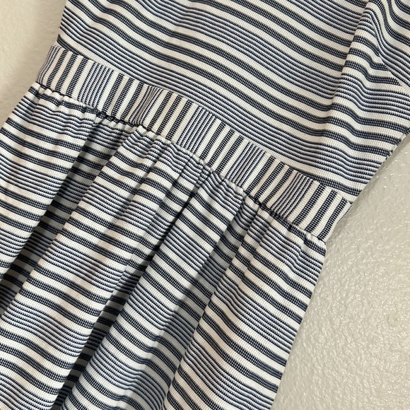NWOT Banana Republic striped blue and white midi dress - Picture 2 of 6